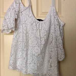 White lace top